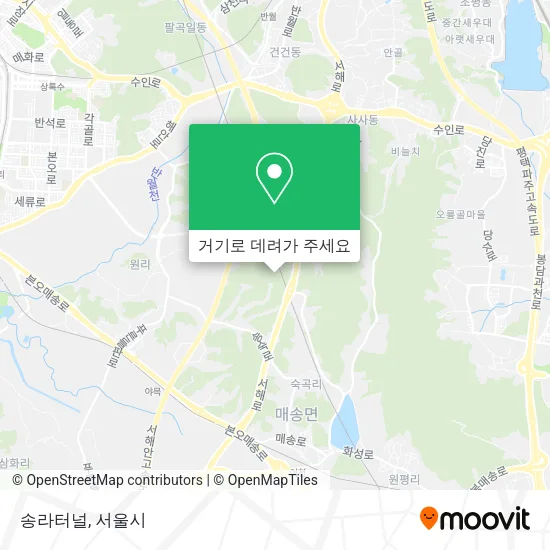 송라터널 지도