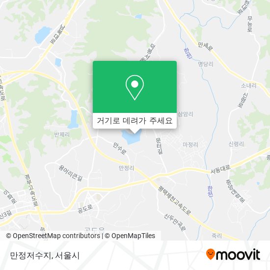 만정저수지 지도