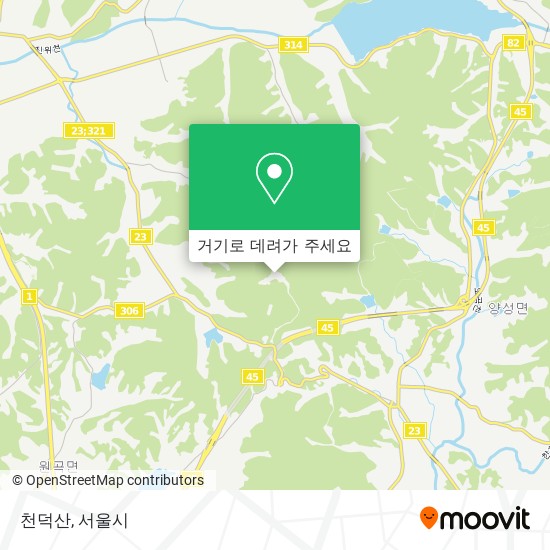 천덕산 지도