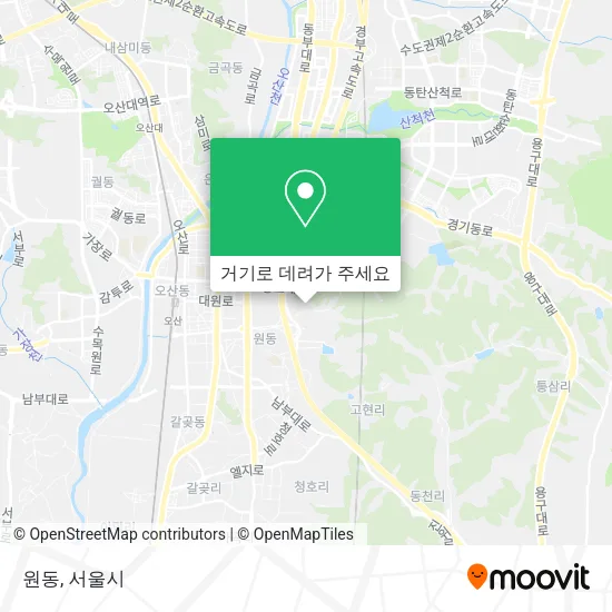 원동 지도