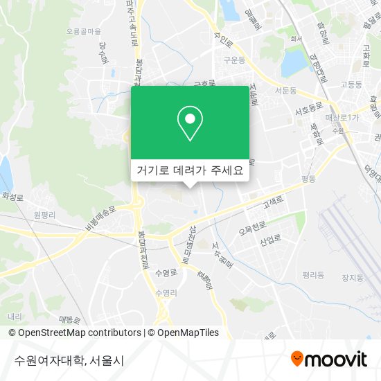 수원여자대학 지도