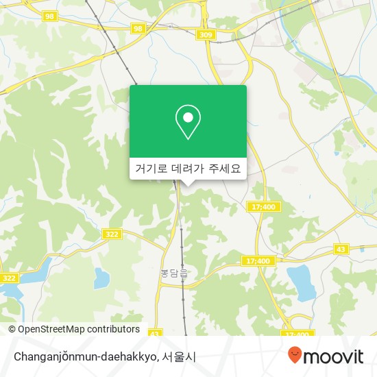 Changanjŏnmun-daehakkyo 지도