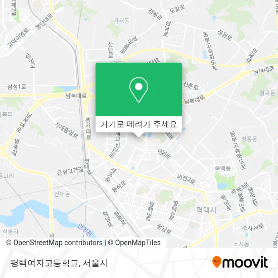 평택여자고등학교 지도