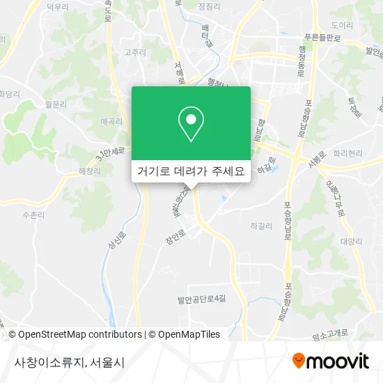 사창이소류지 지도