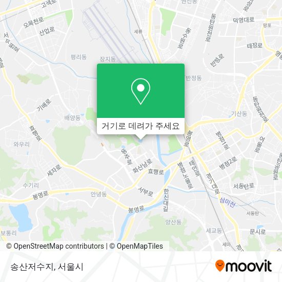 송산저수지 지도