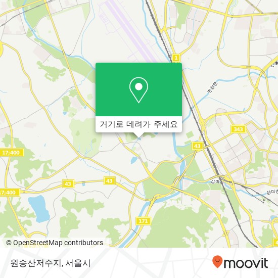 원송산저수지 지도