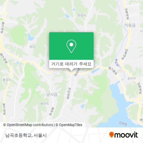 남곡초등학교 지도