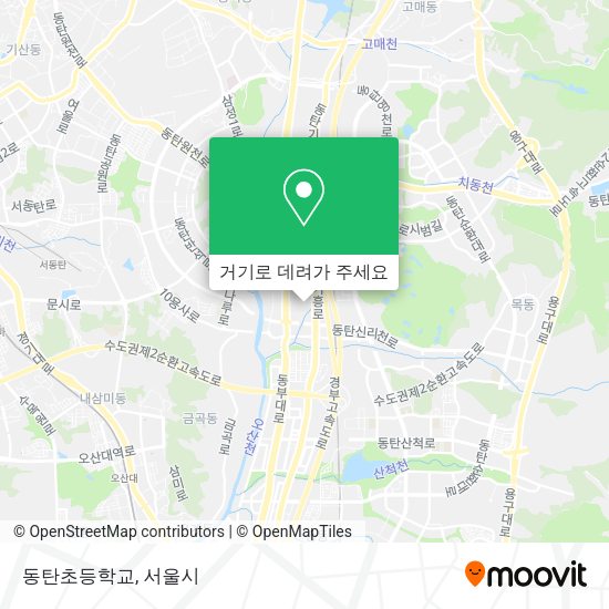 동탄초등학교 지도