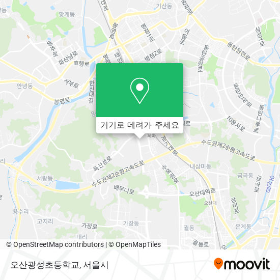 오산광성초등학교 지도