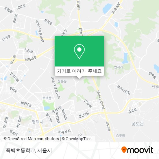 죽백초등학교 지도