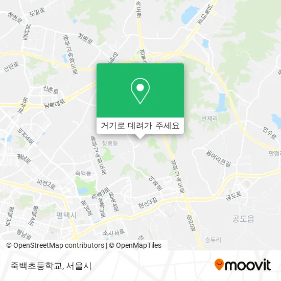 죽백초등학교 지도