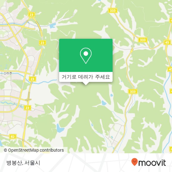 병봉산 지도