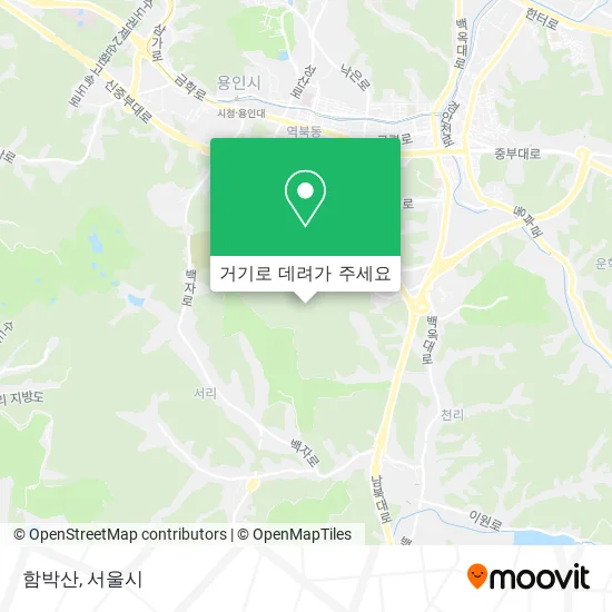 함박산 지도