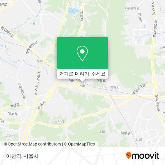 이천역 지도