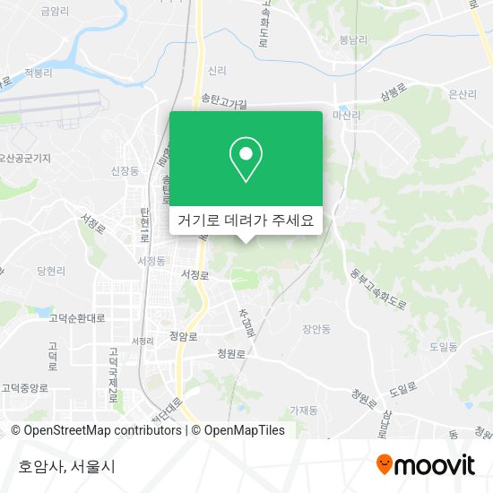 호암사 지도