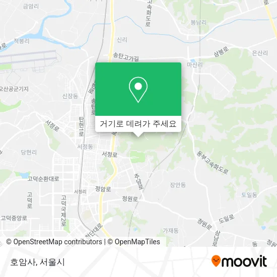 호암사 지도