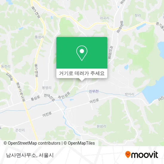 남사면사무소 지도