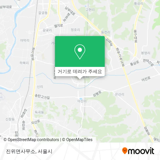 진위면사무소 지도