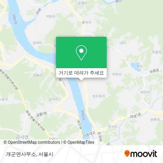 개군면사무소 지도
