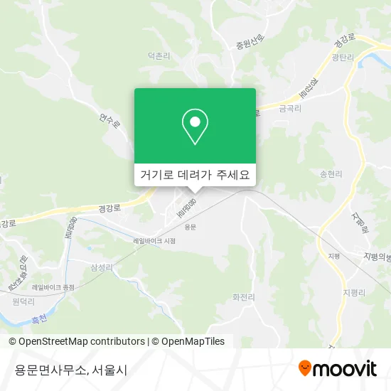 용문면사무소 지도