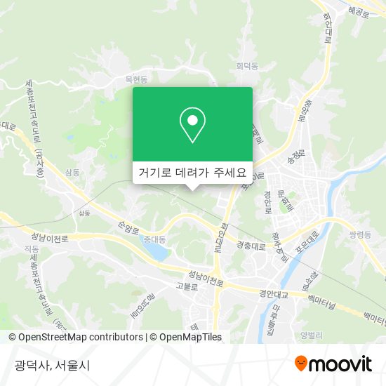광덕사 지도