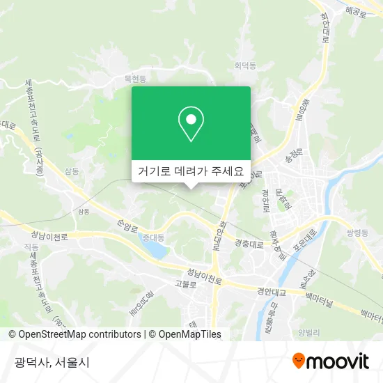 광덕사 지도