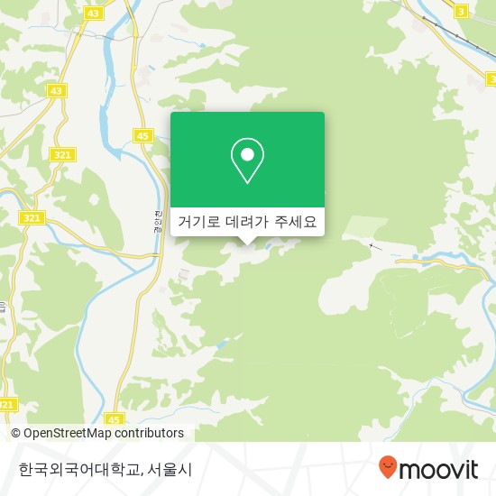 한국외국어대학교 지도