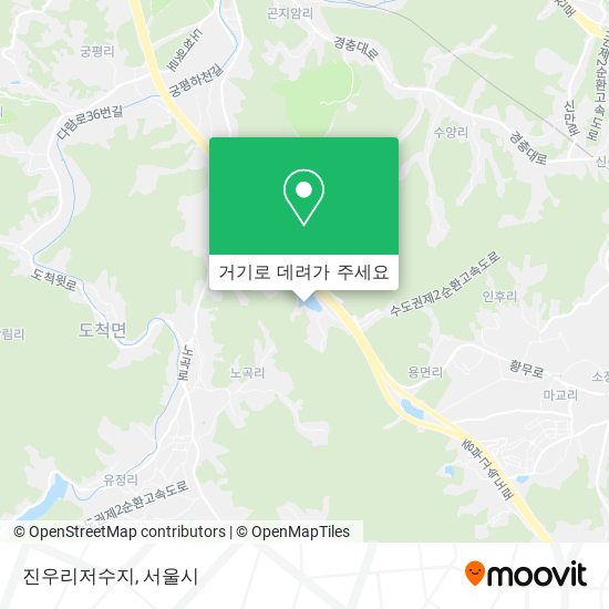 진우리저수지 지도