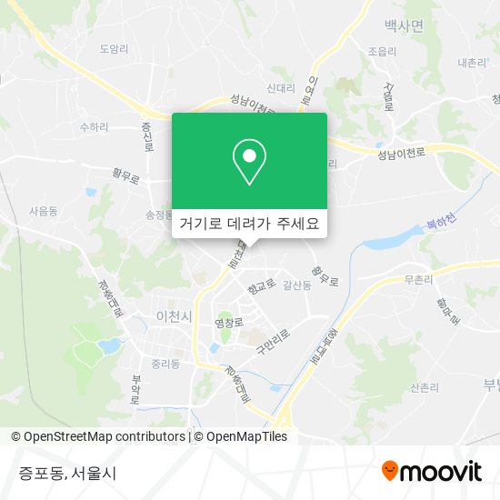 증포동 지도