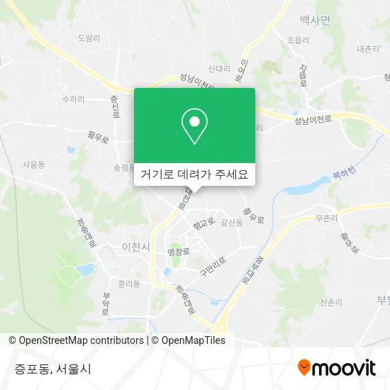 증포동 지도
