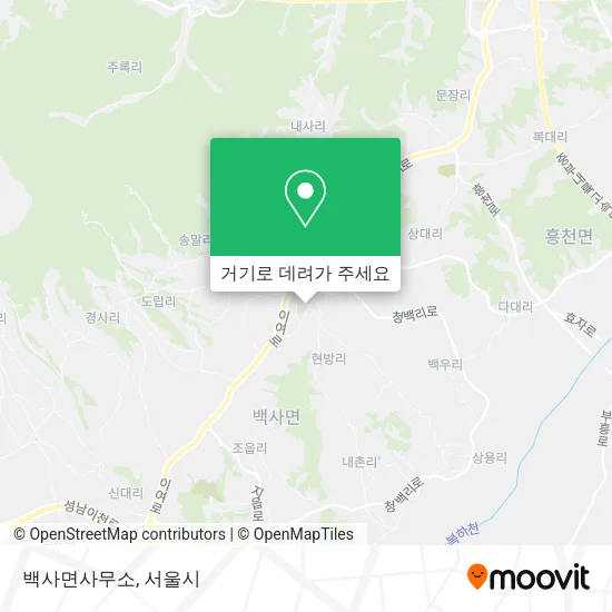 백사면사무소 지도