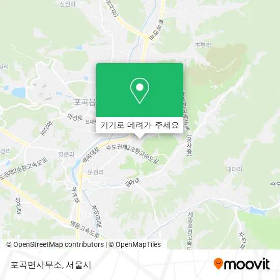 포곡면사무소 지도