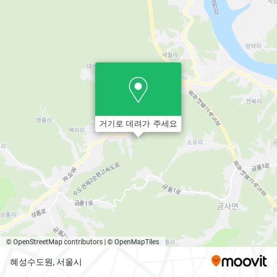 혜성수도원 지도