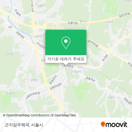 곤지암우체국 지도