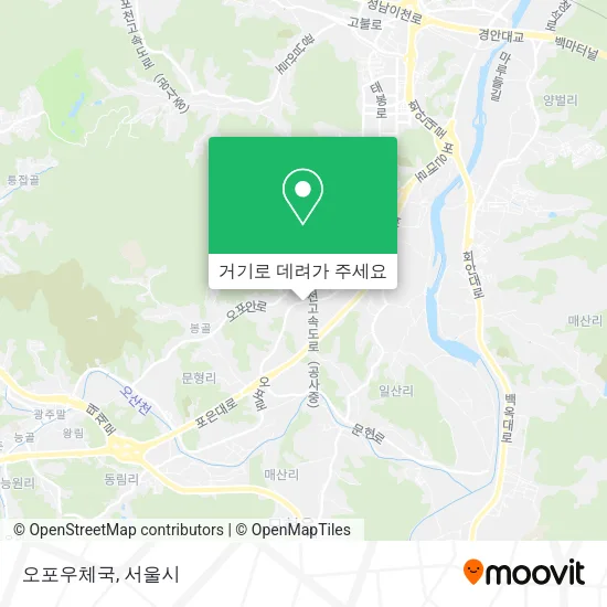 오포우체국 지도