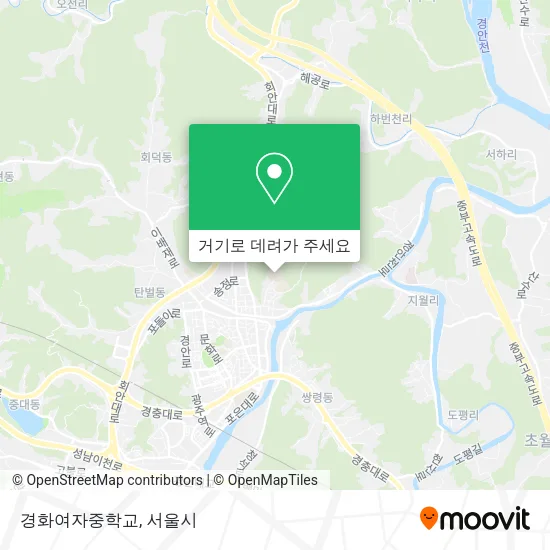 경화여자중학교 지도