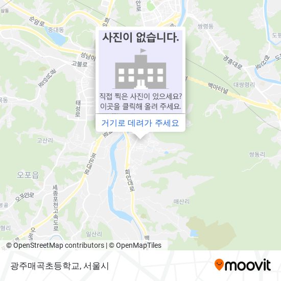 광주매곡초등학교 지도