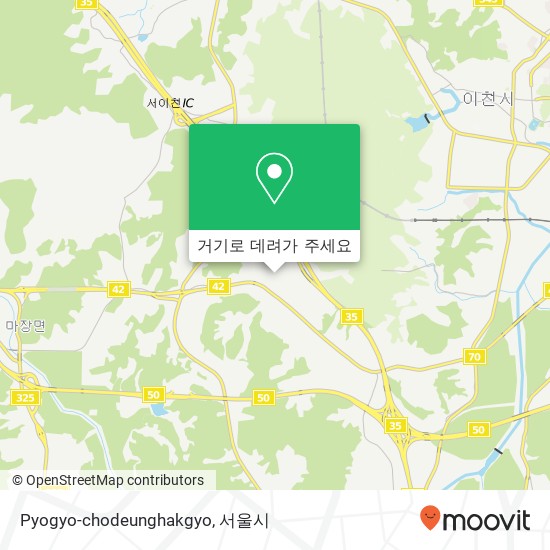 Pyogyo-chodeunghakgyo 지도