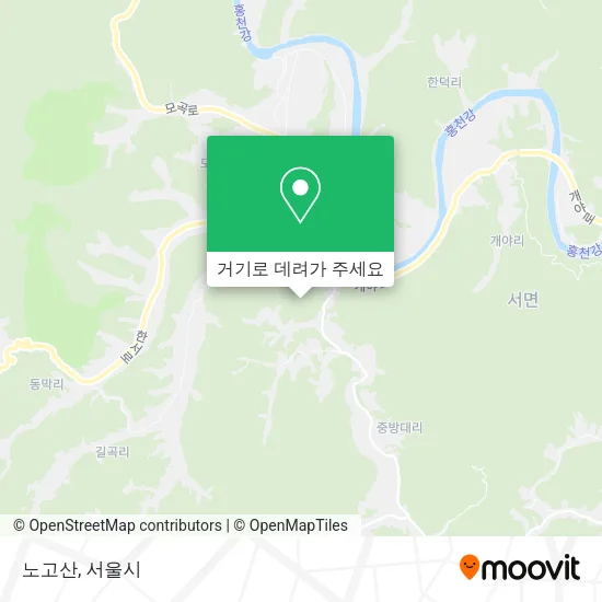 노고산 지도