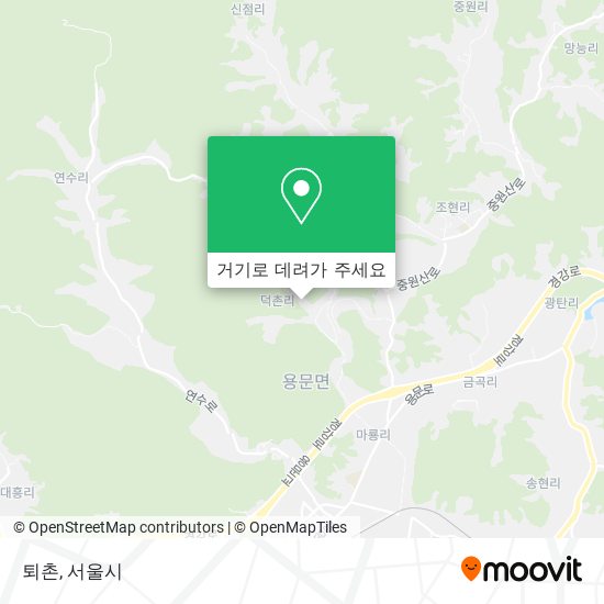 퇴촌 지도
