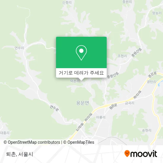 퇴촌 지도