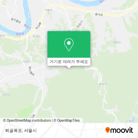 퇴골폭포 지도