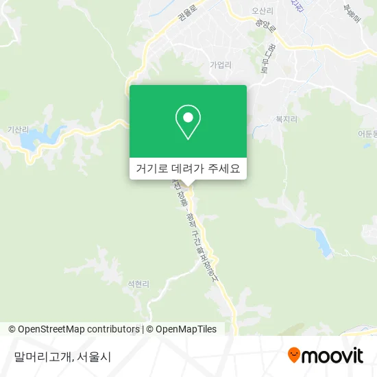 말머리고개 지도