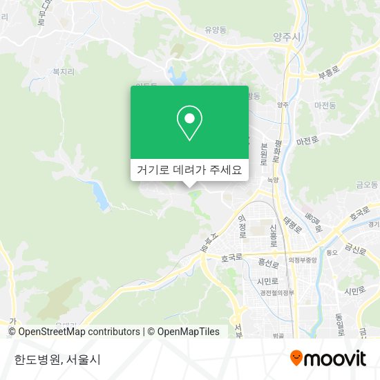 한도병원 지도