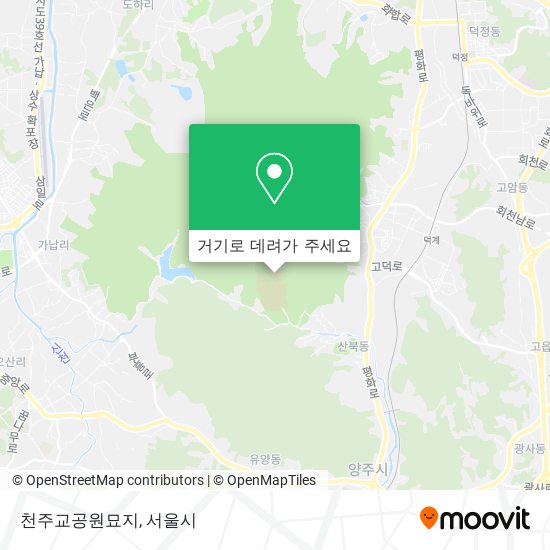 천주교공원묘지 지도