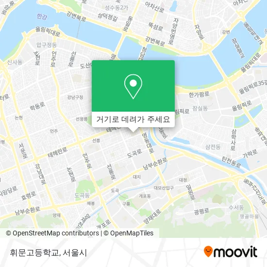 휘문고등학교 지도