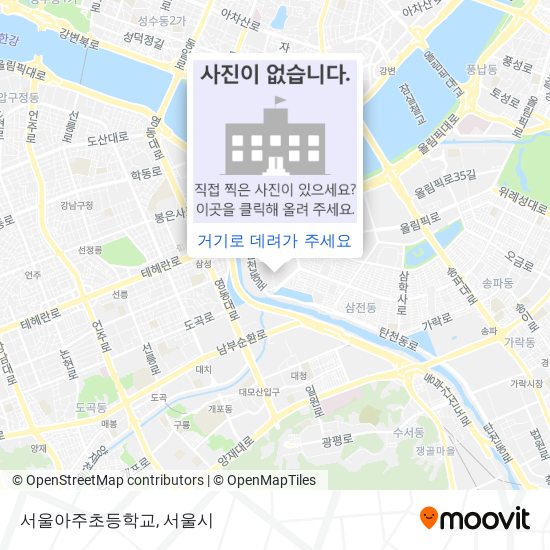 서울아주초등학교 지도