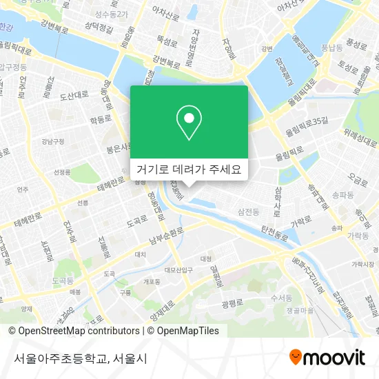 서울아주초등학교 지도