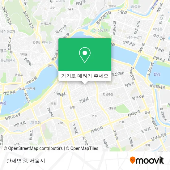 안세병원 지도