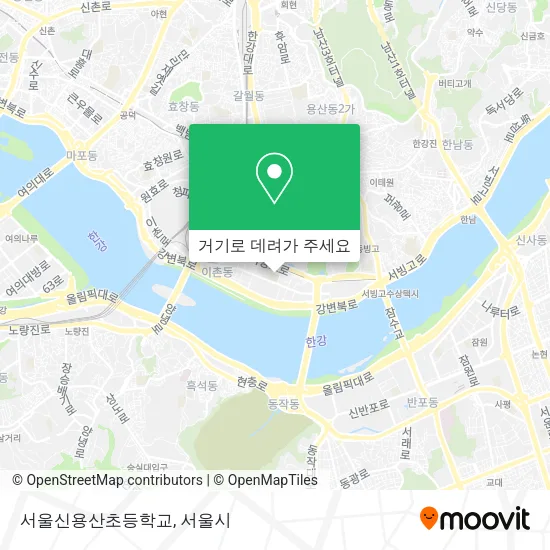 서울신용산초등학교 지도